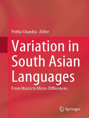 cover image of Variation in South Asian Languages